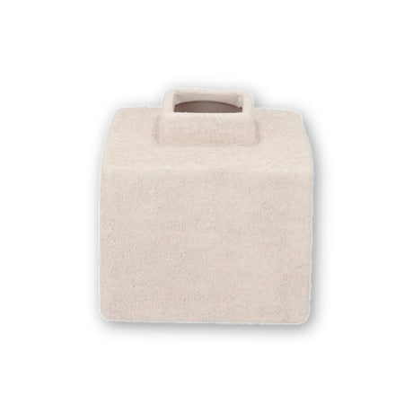 Ваза Lisboa White куб 14x14x