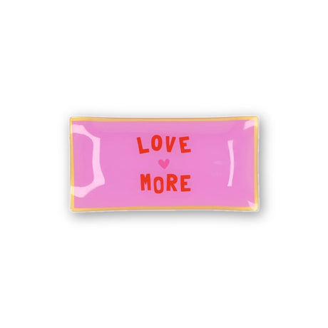 Чиния 'Love More' правоъгълна 20x