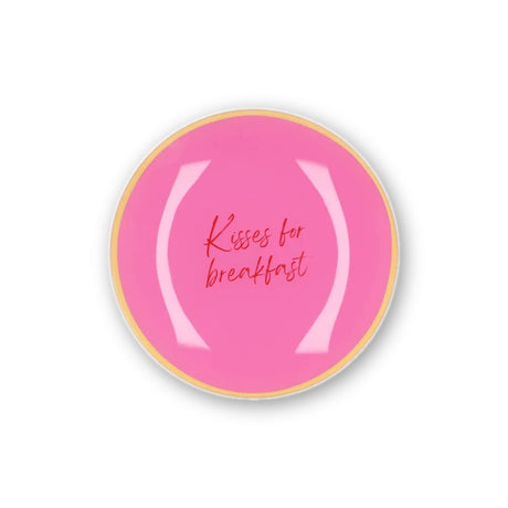 Кръгла чиния 'Kisses for Breakfast'