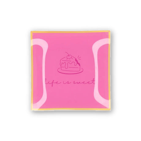 Квадратна чиния 'Life is Sweet'